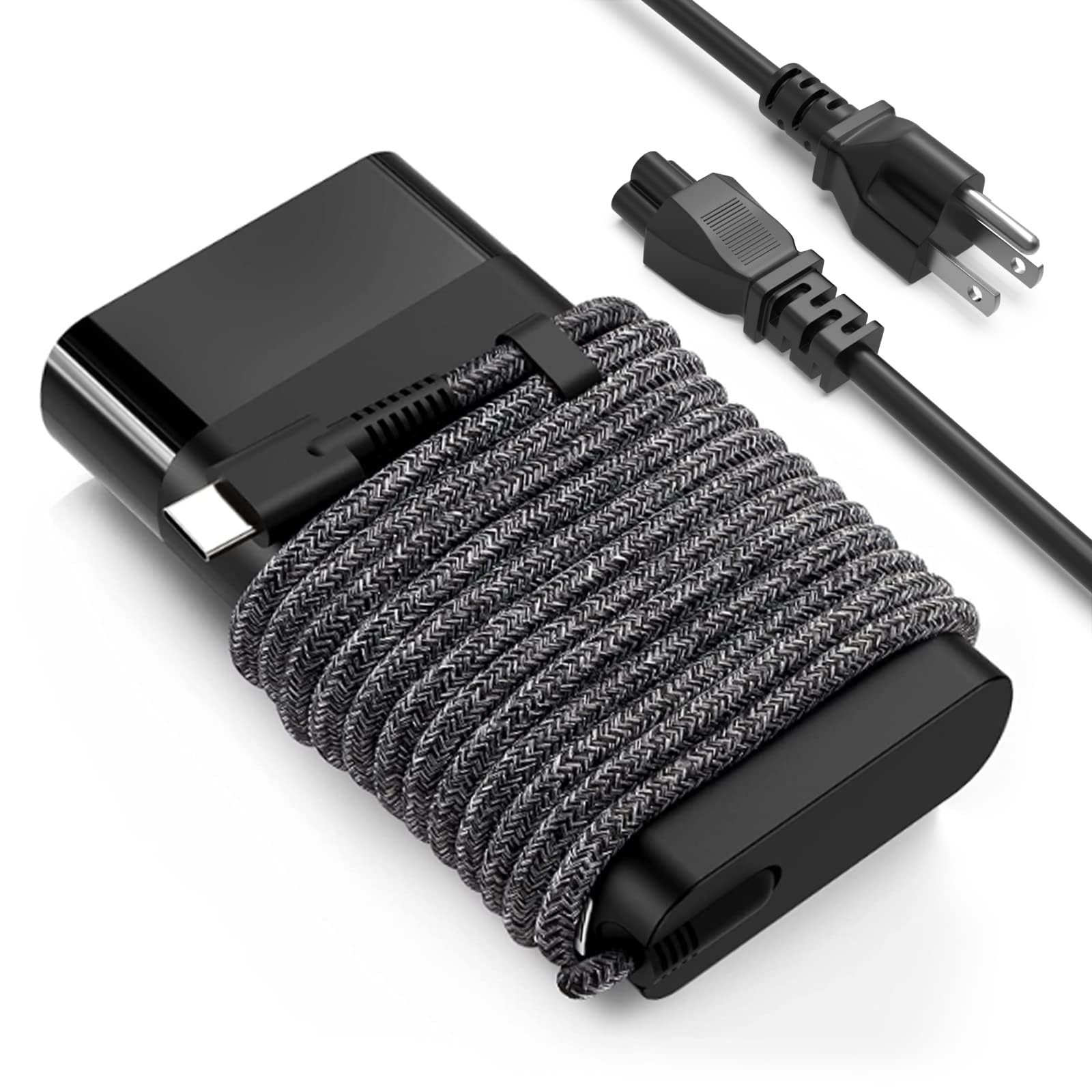 Ruilezyo 2025 New Slim 65W USB C Charger Compatible with HP Omnibook 5 Flip 2-in-1 14-fp0013dx 14-fp016ca 14-fp0023dx 16-fb0006ca Omnibook X 14 Ultra Flip 14 14-fe1006ca 14-fh0006ca 14-fd0020ca Laptop