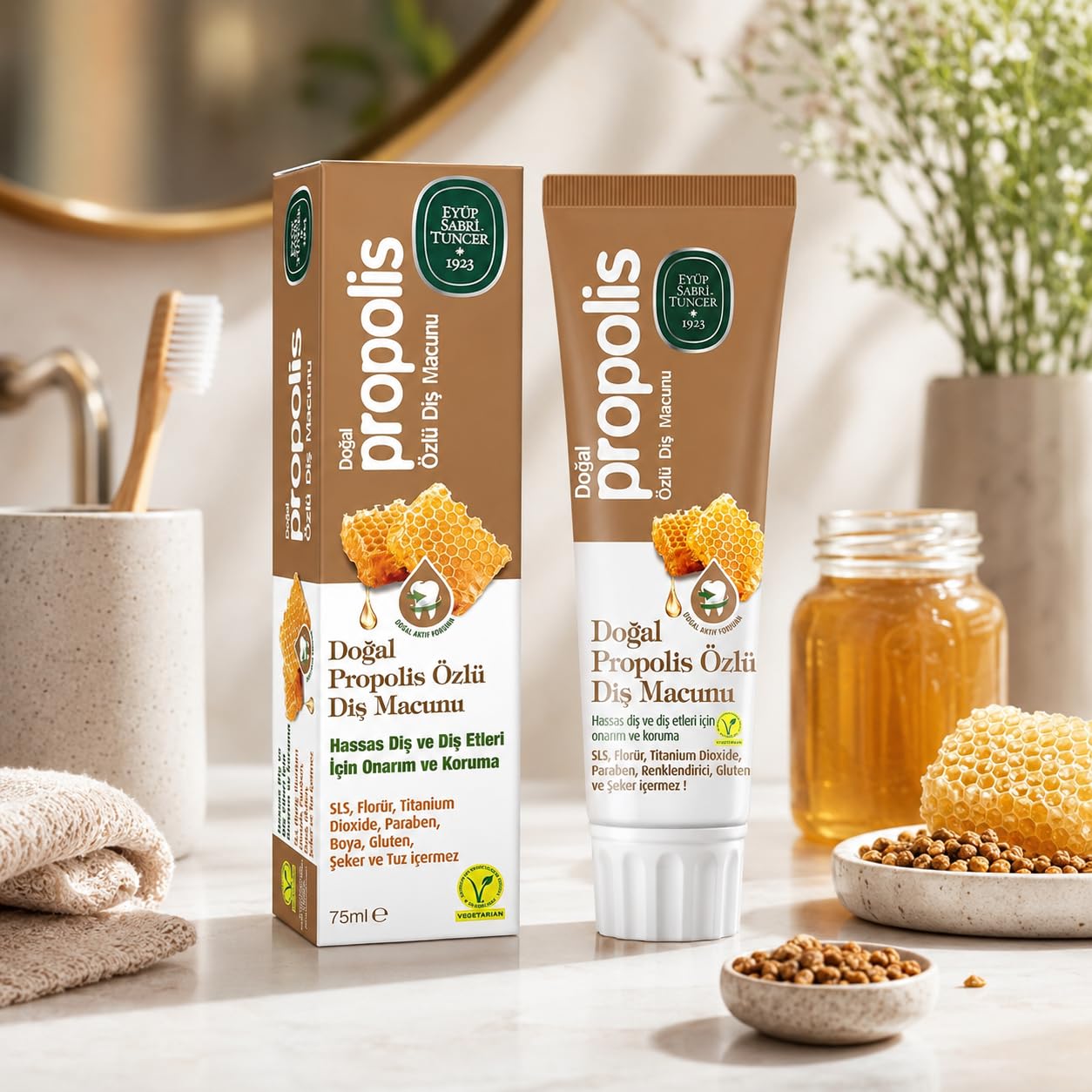 EYÜP SABRİ TUNCER Doğal Propolis Özlü Diş Macunu, 75ml