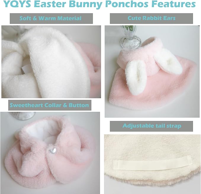 Disfraz de Conejo de Pascua para Perros Pequeños y Gatos, Rosa, Talla M miniatura 2