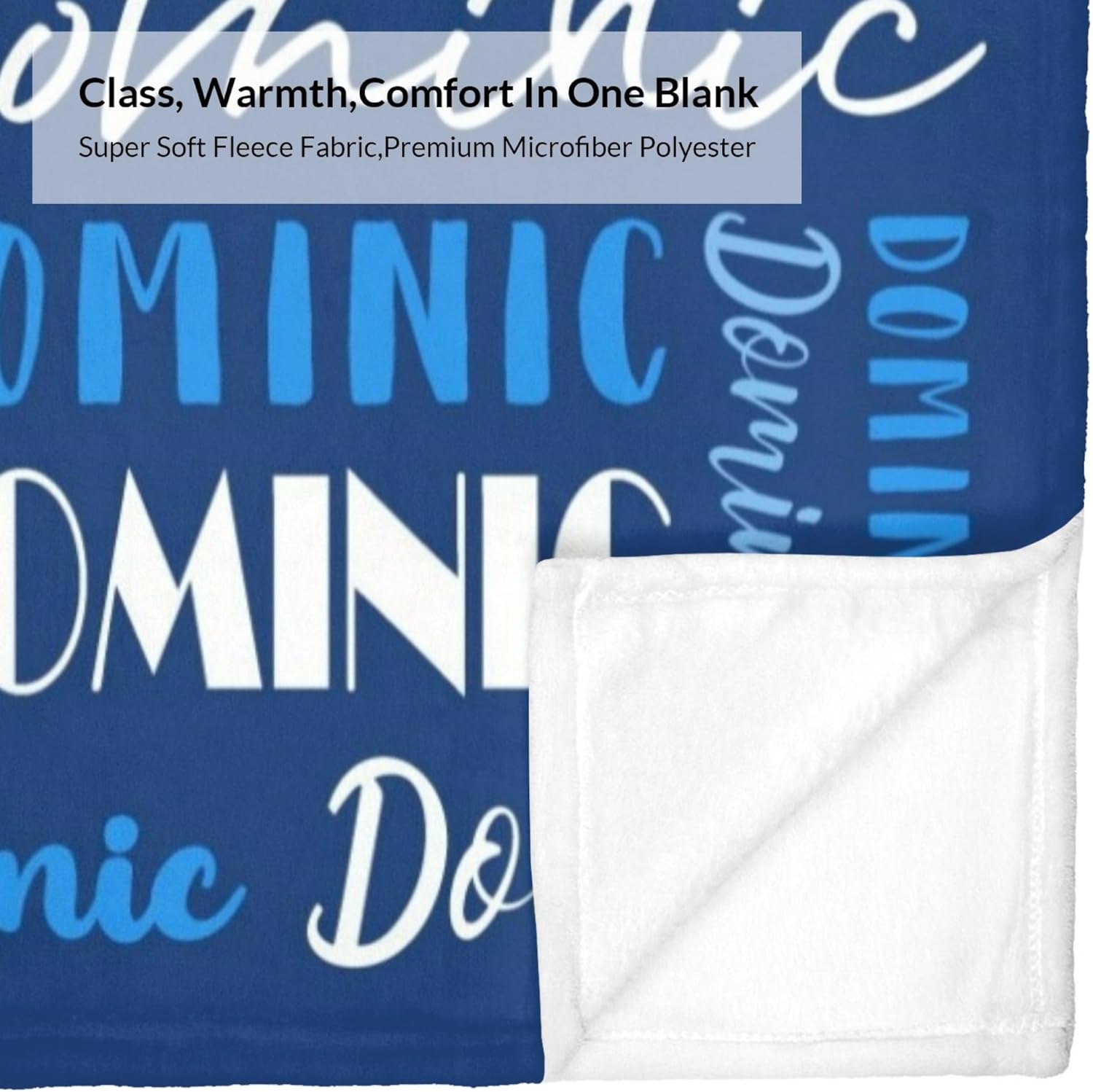 Name Blanket Personalized Blanket for Adult Kids Flannel Customize Throw Blanket Custom (Color 18, 50 x 60 Inches)