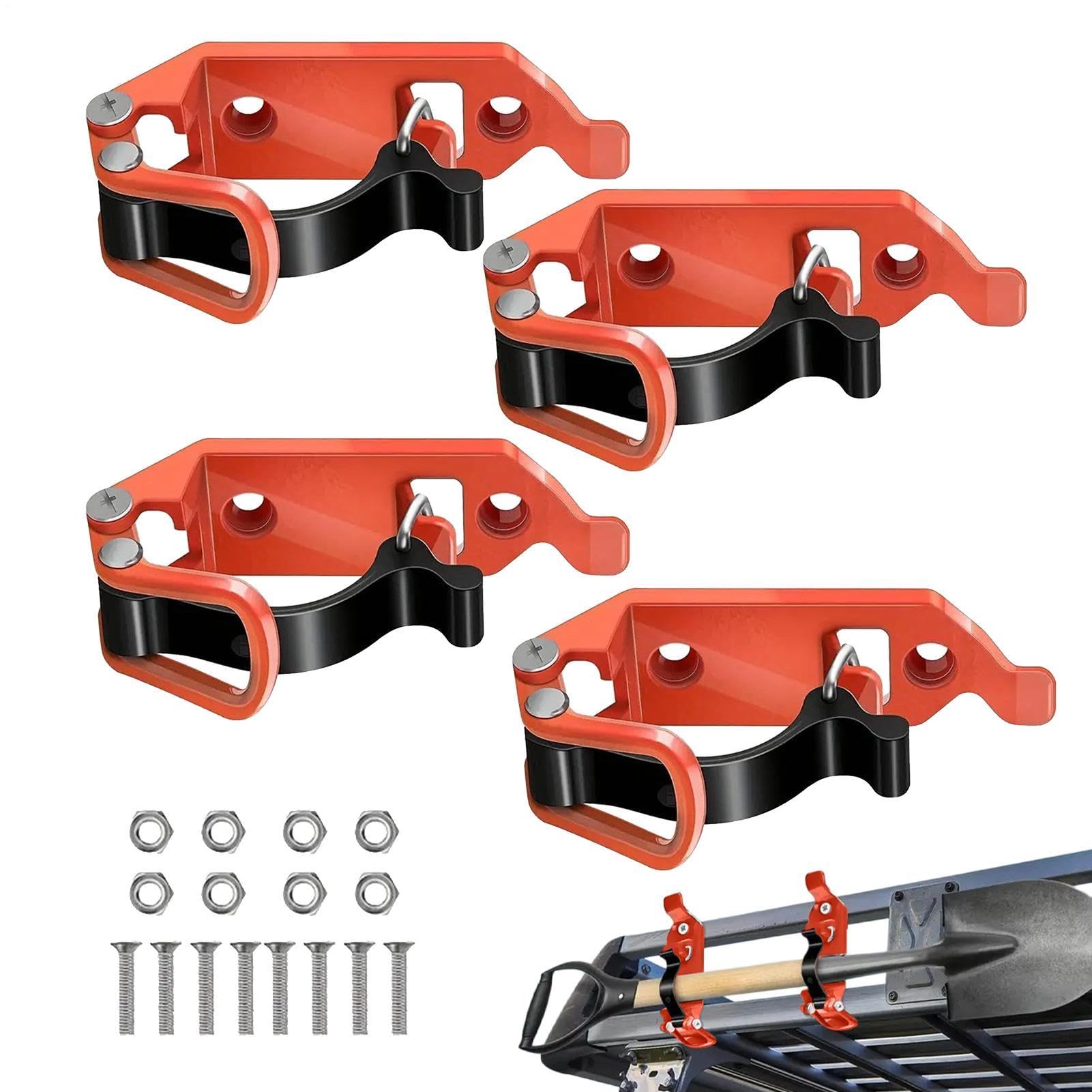 Porte-outils pelle 38x5cm avec pince à dégagement rapide pour garage et véhicule