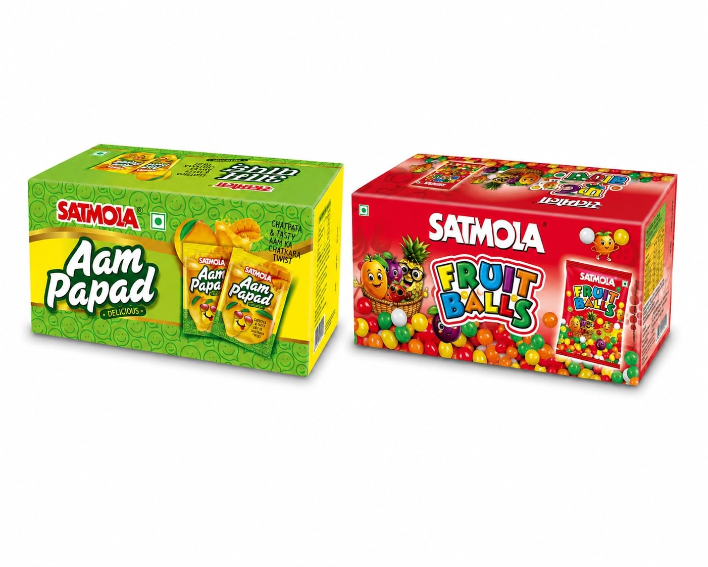 SATMOLA Fruit Balls Candy & Aam Papad | Tasty & Digestive Tablet | Chatpata Aam Ka Chatkara Twist | Made with Real Kaccha Mango | Sweet, Sour & Spicy | Khatta Meetha Hajma Candy | Nostalgic 90s Kids Treat | Each Box 30 Pouches | Pack of 2-picture-18