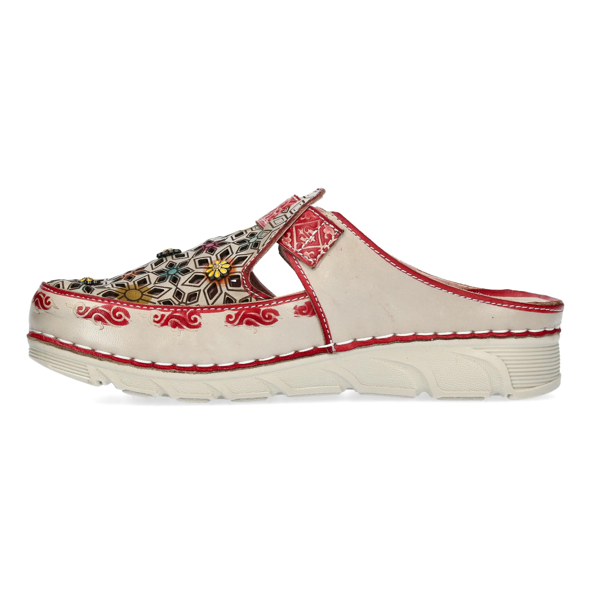 LAURA VITA Mules en Cuir pour Femmes Dorry 01
