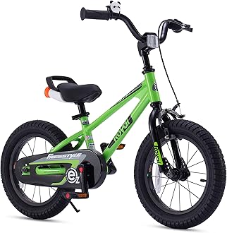 RoyalBabyFreestyle-EZ Kids Bike, Easy Beginner to Learn Balancing to Biking, 16 18 Inch Balance & Pedal Bicycle for Boys Girls Ages 4-9 Years, Instant Assembly, Multiple Color Options