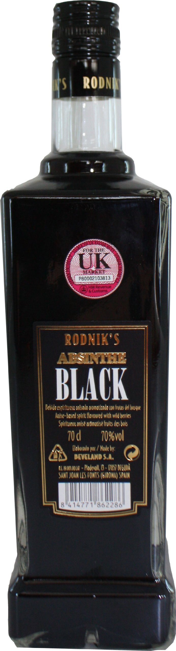 ABSINTHE ASSENZIO RODNIK'S BLACK 70CL -