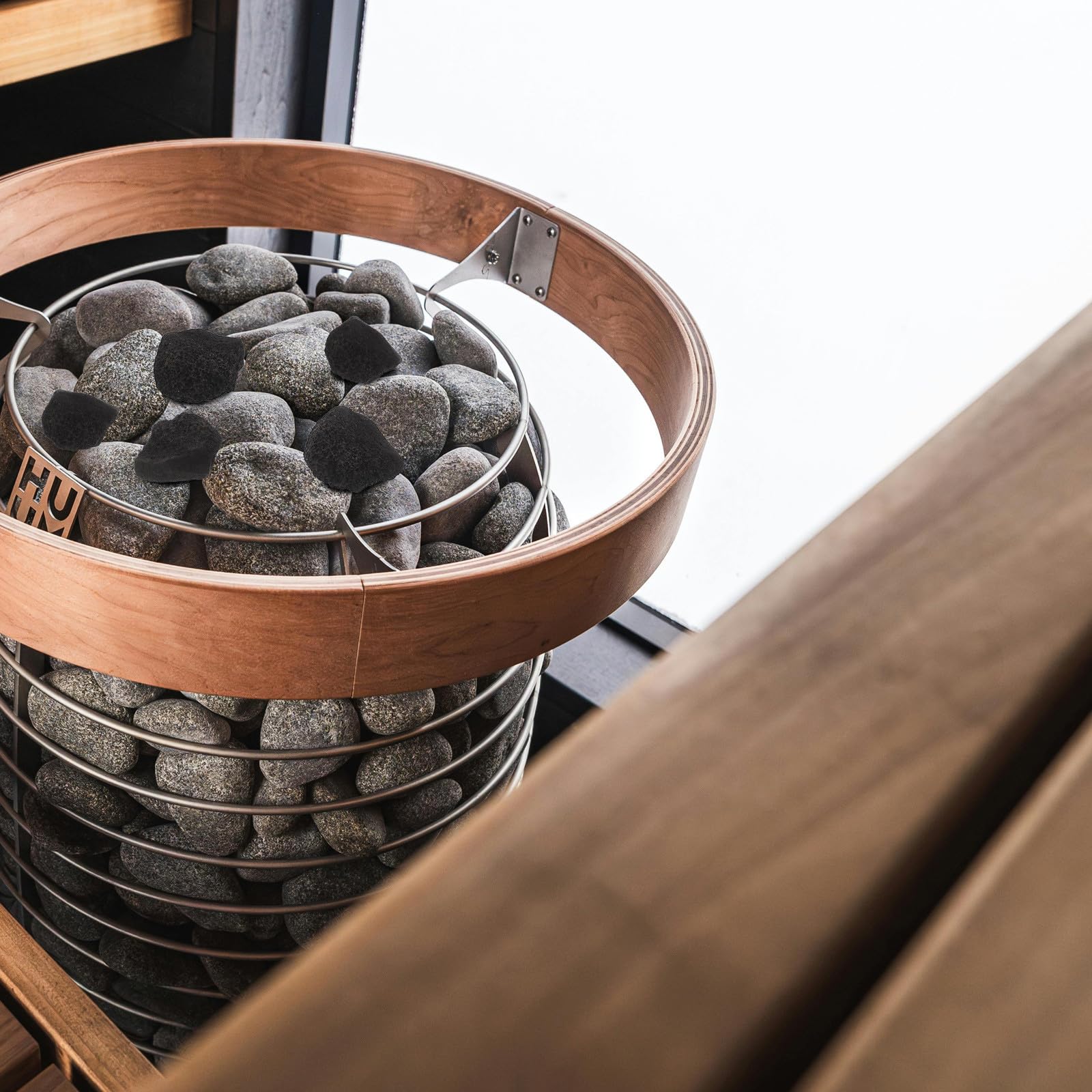 Toyvian Piedras Volcánicas para Sauna de Vapor 1kg Rápida Transferencia de Calor y Retención Térmica para Mantenimiento de Sauna Profesional
