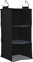 Vista 10 de Household Essentials Organizador colgante de mezcla de algodón con 3 estantes de almacenamiento, mezclilla