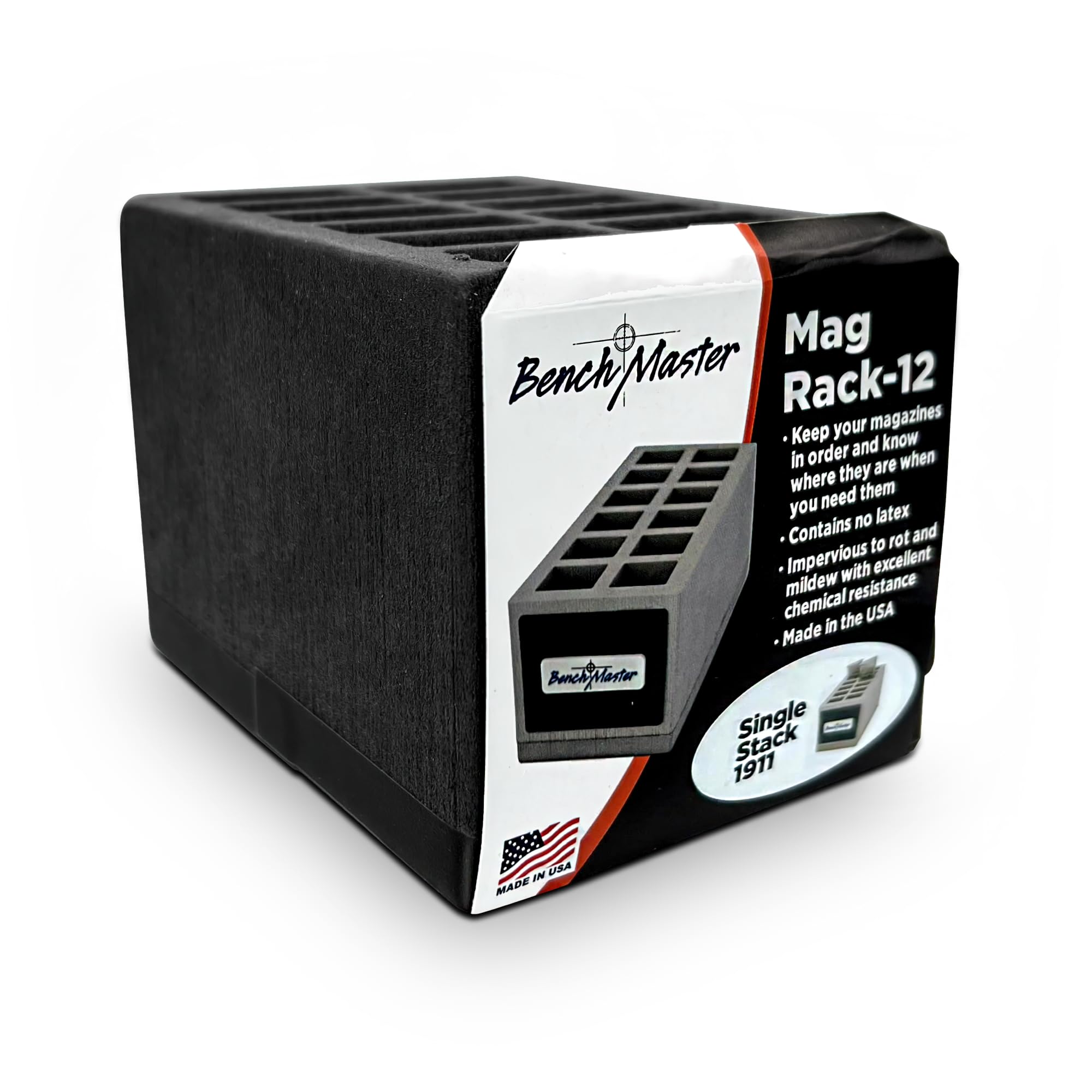 Buy Benchmaster - Weapon Rack - Single Stack 1911 Magazine Rack - 12 ...