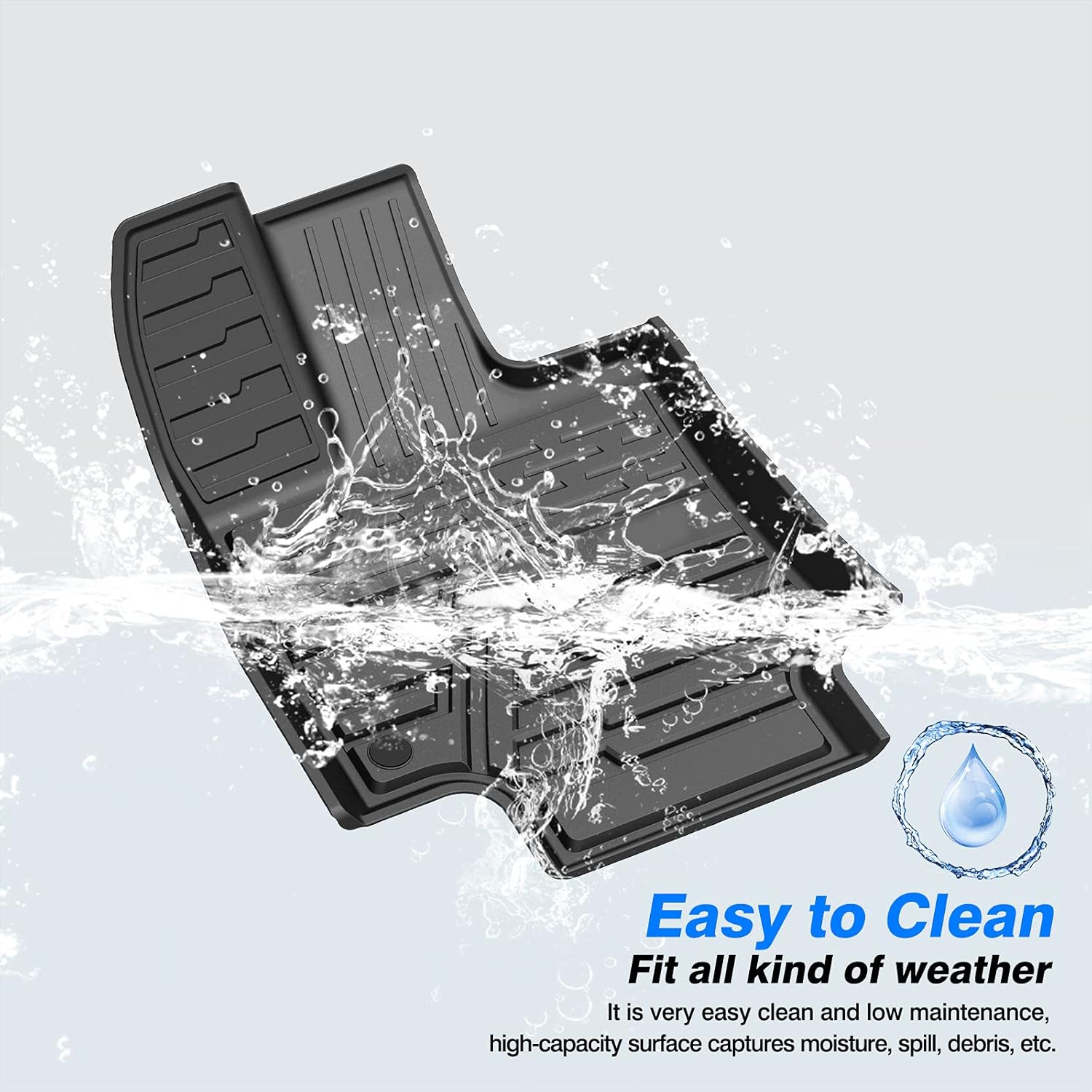 Big Sale T TGBROS Custom Fit for Car Floor Mats Toyota RAV4 2019 2020 2021 2022 All-Weather Floor Mat Liners Front & Rear Row Full Set Liner Non-Slip TPE Odourless