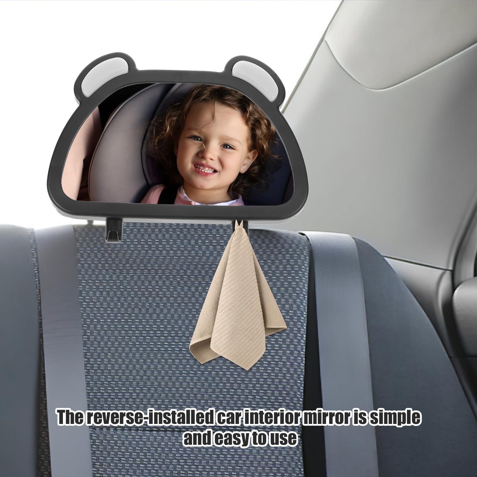 Espejo Retrovisor para Coche Ñiño Giratorio 360° Asiento Trasero
