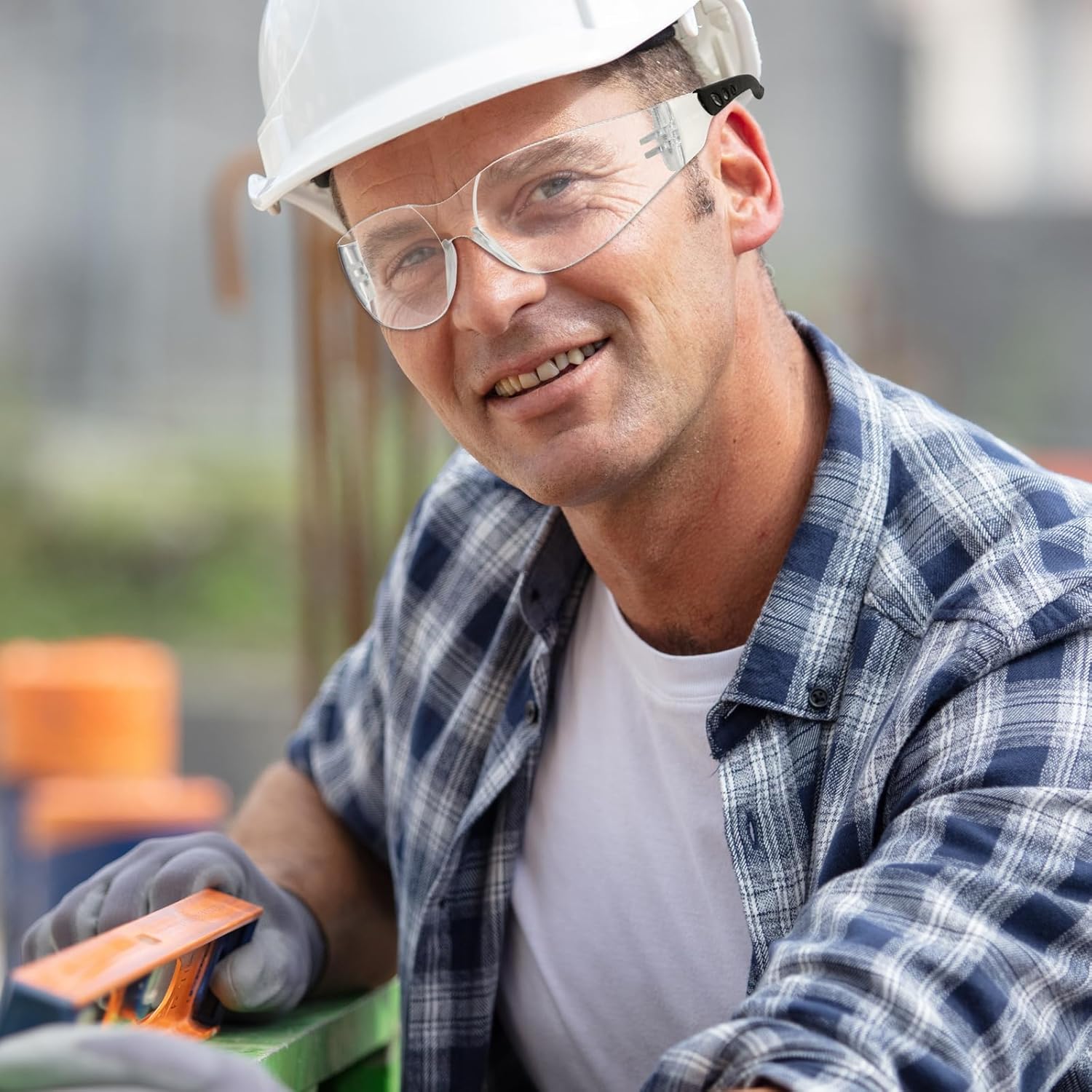 Tinted Safety Glasses for Men Women Clear Ansi Z87.1 Eye Protection Scratch and Impact Resistant Protective Eyewear