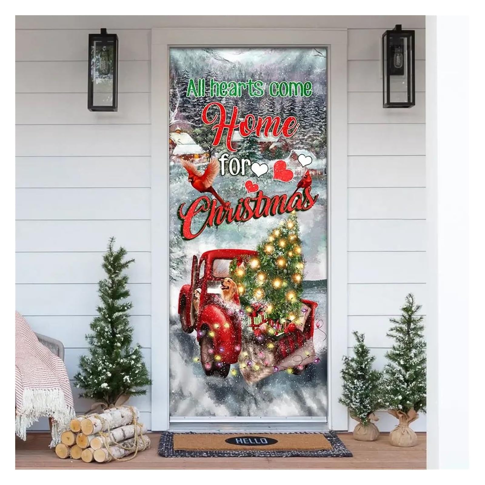 Sticker muraux Noël pour décorer le salon et habiller vos portes festives