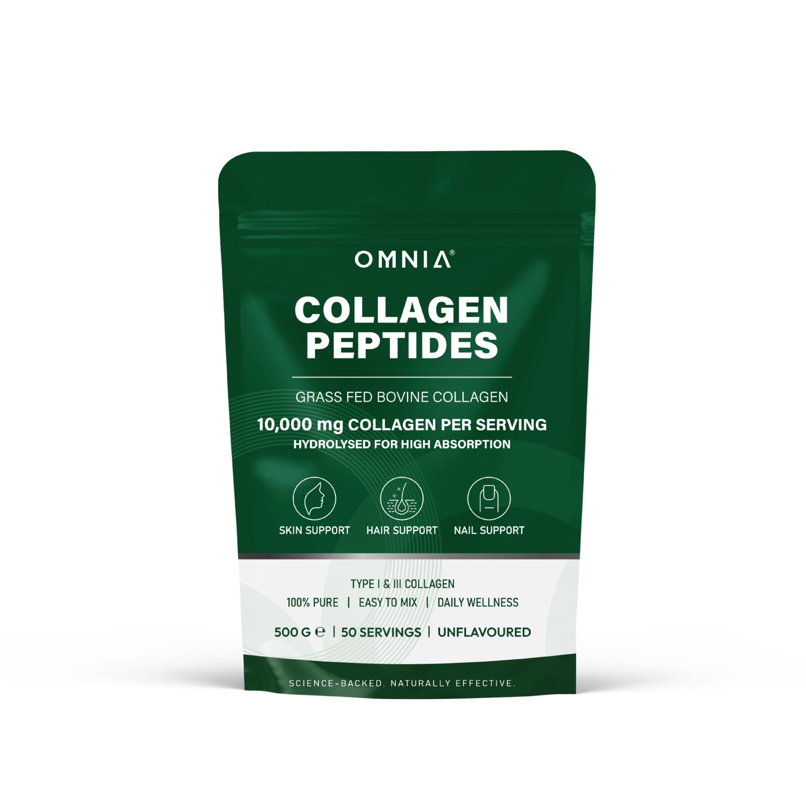 Omnia Pure Bovine Collagen Peptides Powder