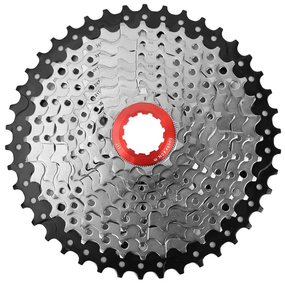 RiToEasysports Kassettenfreilaufritzel 10-Fach 11-42T Mountain Race Bike Ersatzteil Zubehör Deore Cs-M4100-10 11-42T 10Er Fahrrad Kassette