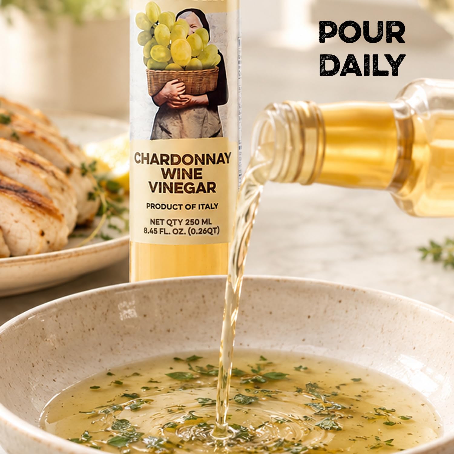 white wine vinegar dressing Chardonnay Greek Dressing White Balsamic