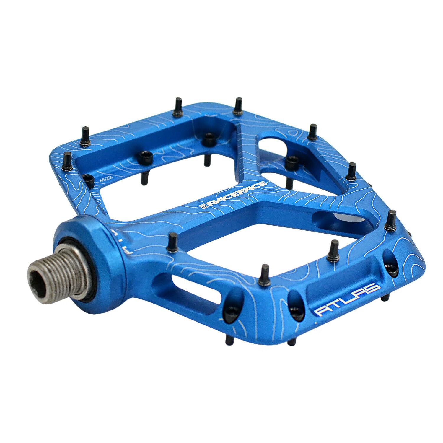 Amazon | RaceFace Atlas Bike Platform Pedals, Blue, RF2945 | ペダル