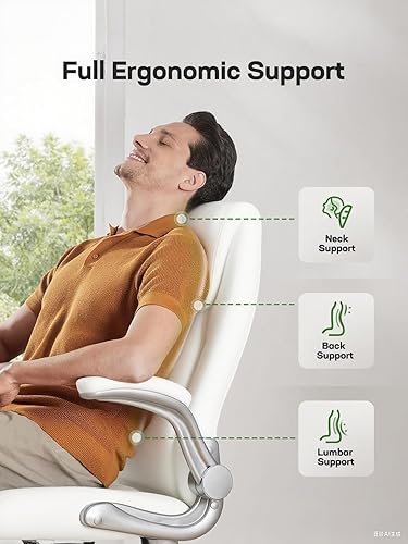 Miniatura 6 de Marsail Silla de oficina ergonómica Silla de oficina en casa con respaldo de malla con soporte lumbar ajustable, silla de escritorio para