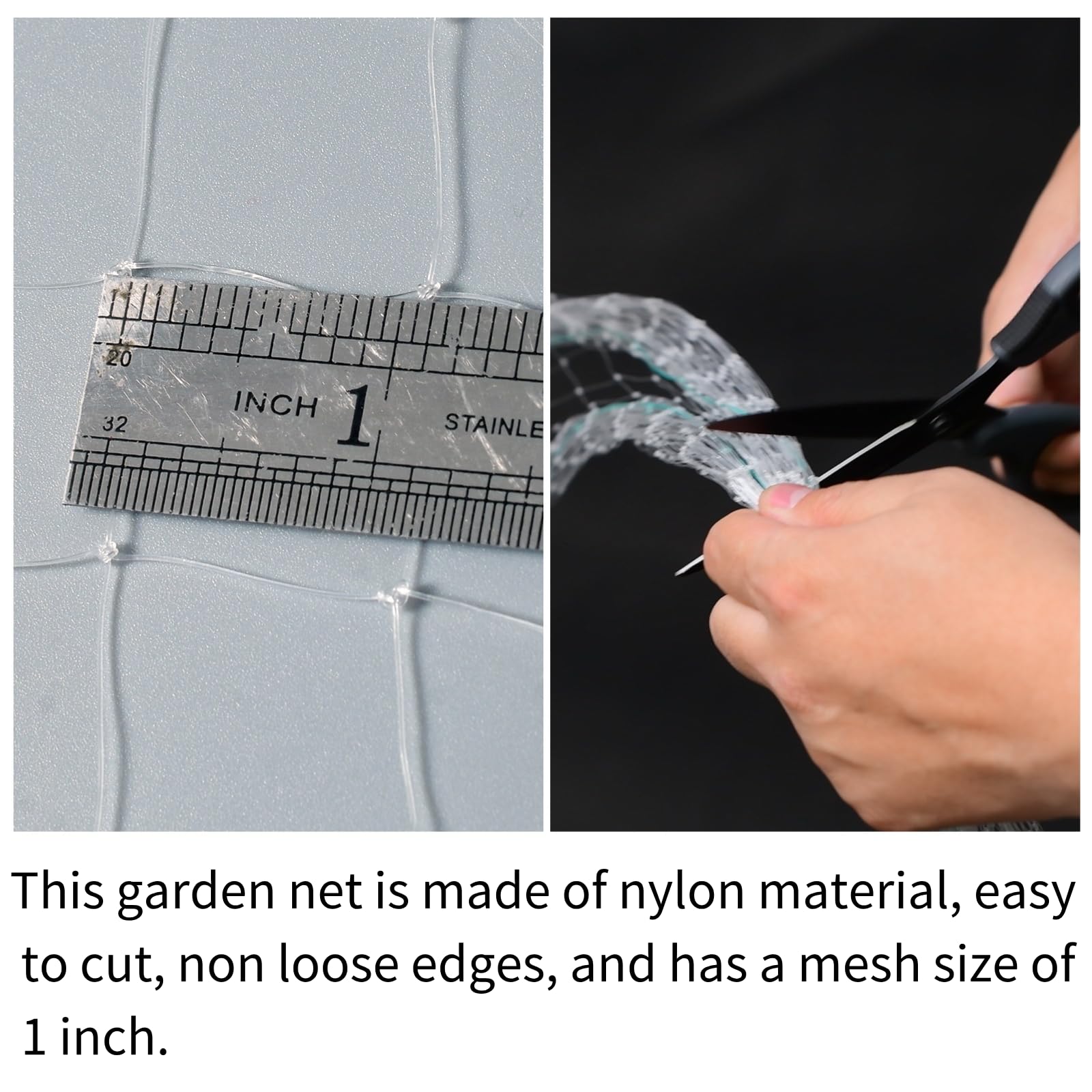 VBWSL 6 x 50 FT Transparent Bird Netting for Garden, 1