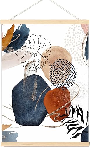 Pósters abstractos bohemios para pared arte de pared moderno de mediados de siglo póster colgante bohemio neutro decoración de pared minimalista