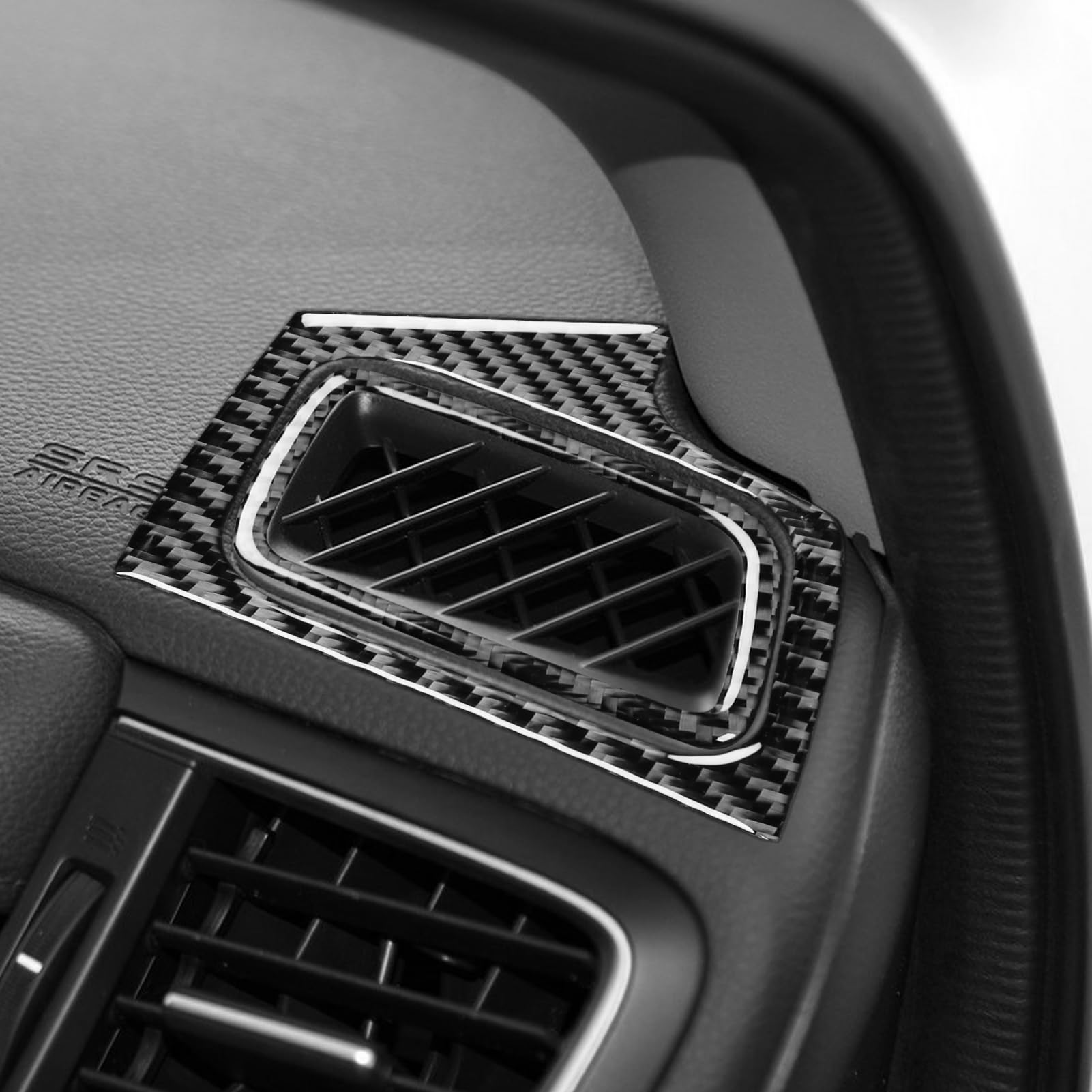Real Premium Carbon Fiber Compatible with Honda CRV 2017-2021 Accessories Car Instrument air Conditioning Vents Cover Sticker Decal Auto Interior Trim