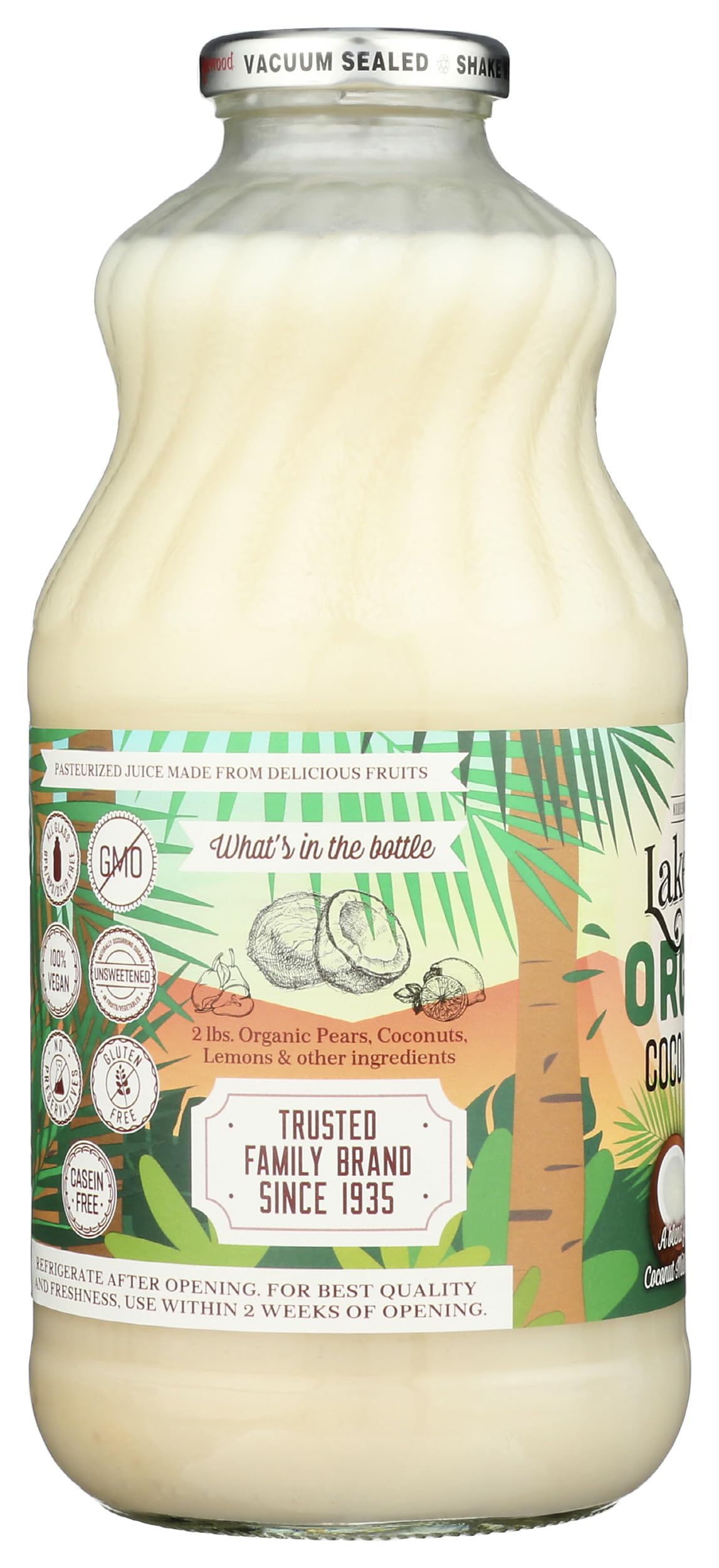 LAKEWOOD JUICE COCONUT MILK ORG, 32 FO