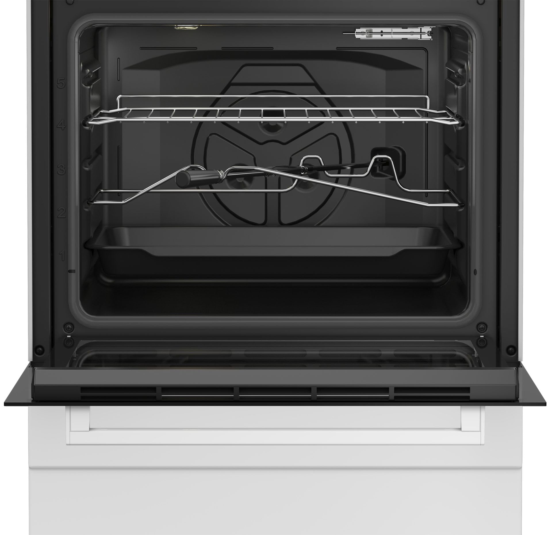 FBST62110ST - Cucina a gas con forno elettrico, 60x60 cm, Bianco, Classe energetica A