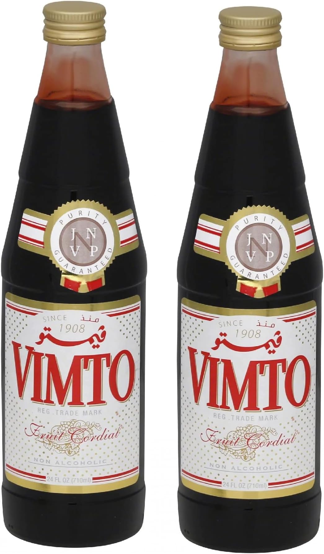 Fruit Syrup Concentrate-Flavorful Fruit Cordial For Drinks & Tea, 2 Glass Bottles 25 fl.oz each.