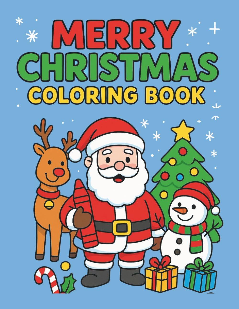 Merry Christmas: Fun and festive Christmas colouring book