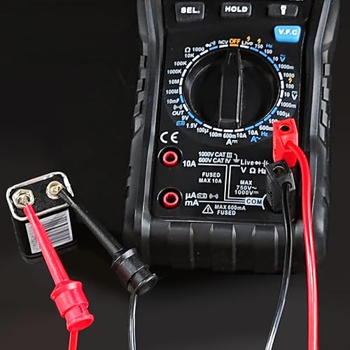 Miniatura 7 de Goupchn Kit de cables de prueba de multímetro con pinzas de cocodrilo, enchufe de plátano para probar clips de gancho de alambre reemplazable de