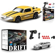 2PCS RC Drift Car, 124 Remote Control Car 4WD 15KM/H High Speed Racing Sport Car And 1/43 Scale 2.4GHz Full Proportional Mini RC Remote Control Sports for Kids Boys Girls Adults Gifts Birthday Ch