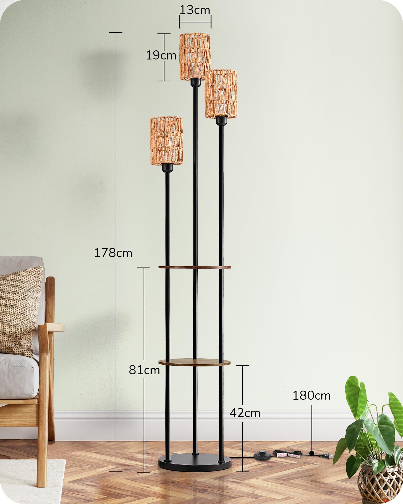 Nordic creatieve minimalistische luxe glazen vloerlamp voor woonkamer HL407 | Vloerlamp