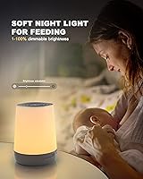 Vista 7 de BABYMUST Baby White Noise Machine, Sound Machine with Night Light for Baby Sleeping, 34 Soothing Sounds, App Remote Control, Set Wake up & Sleep