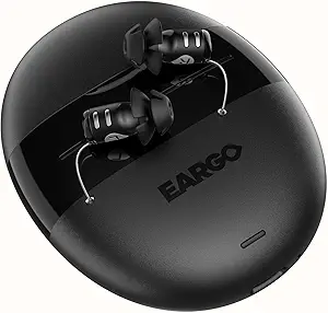 Eargo 8 Virtually Invisible Self-Fitting FDA-Cleared OTC CIC Hearing Aids - Most Advanced Model with Smart Sound Adjust and Sound Match Technology, Rechargeable, Lifetime Customer Support