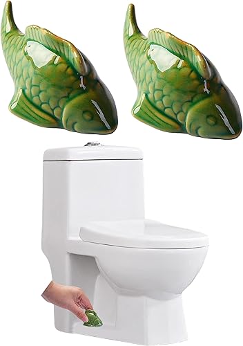 Miniatura 10 de Tapones de pernos de hongo para suelo de inodoro, cubiertas de cerámica para pernos de inodoro con hongos, bonita decoración de baño, accesorios