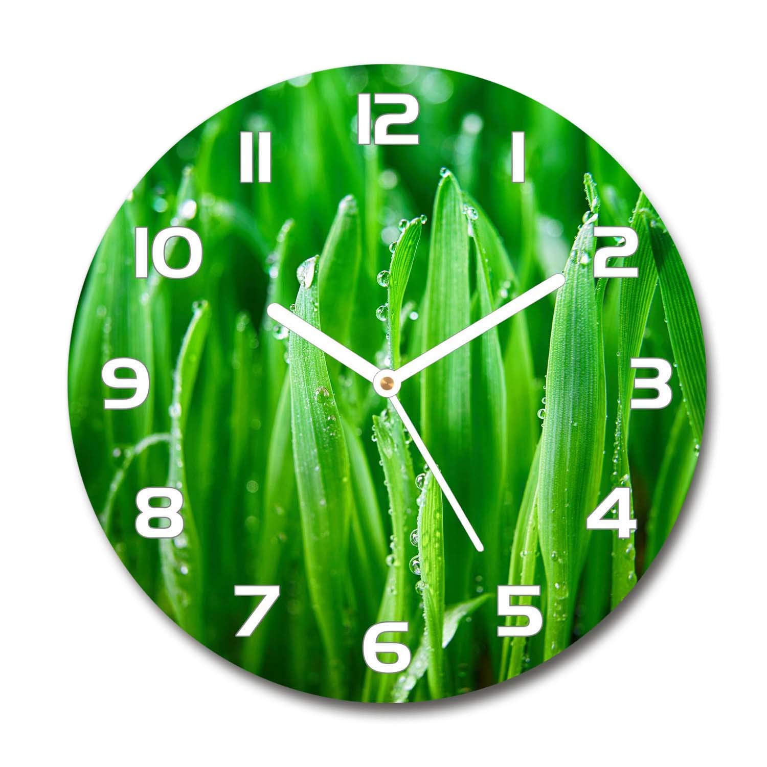Horloge en verre silencieuse Tulup 30 cm, mécanisme sans tic-tac pour salon moderne