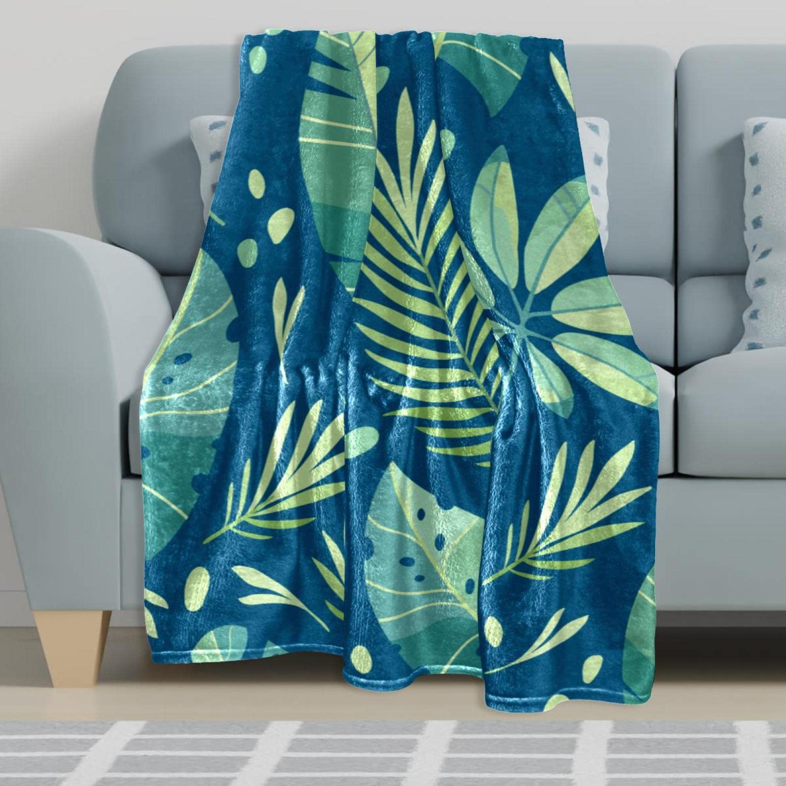 Coperta In Pile Bambino Con Bradipo 3D - Morbida Microfibra 76x101 Cm Verde Tropicale - 4