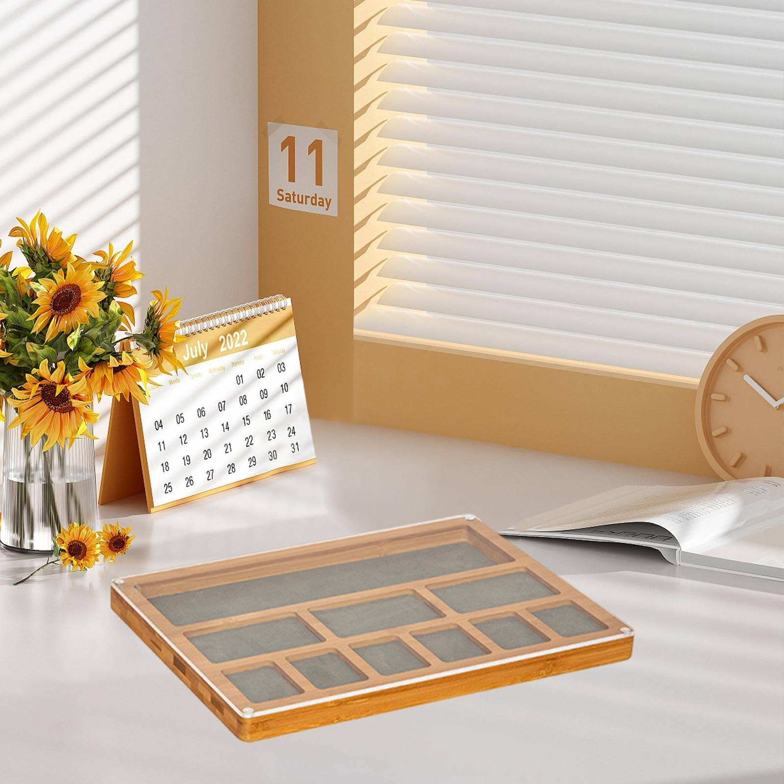 predolo Vassoio per smistare per Perline, Organizer Fai da Te per Perline, Contenitore per lavori Artigianali, Elegante e Robusto, espositore per casa e, Style D