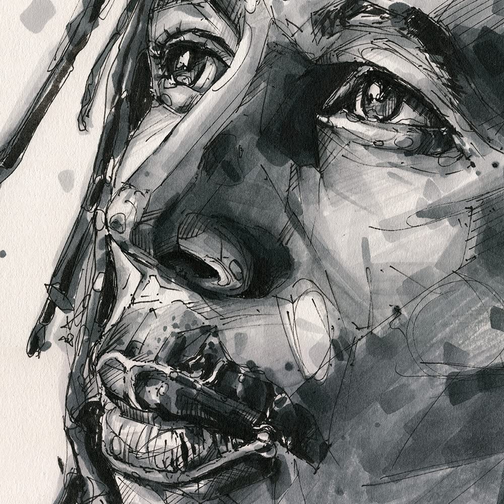 Stampa artistica su tela Bob Marley (40x60cm)