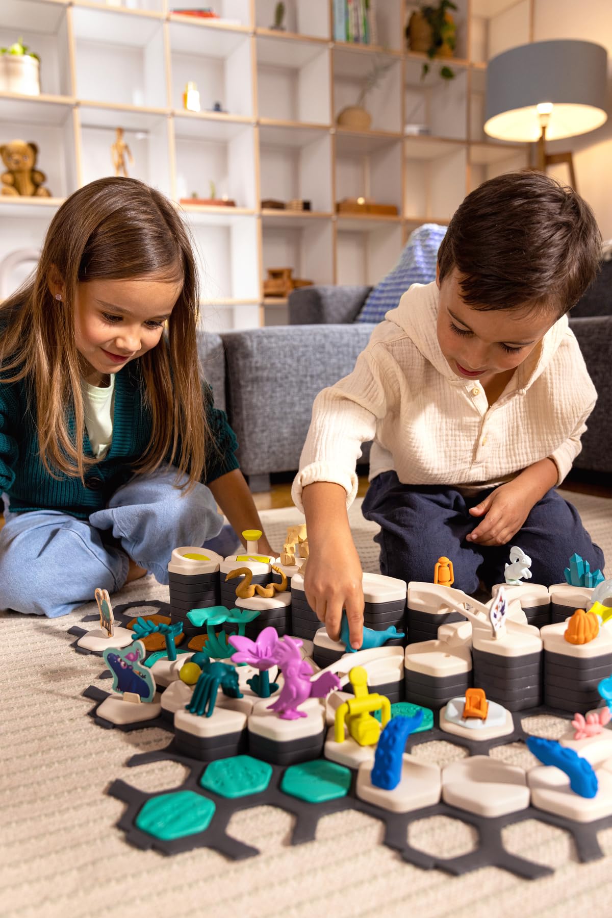 Ravensburger - Gravitrax Junior - Starter Set XXL My Planet 200 pièces - Circuit de Billes - Jeu de Construction créatif - Parcours de Billes à Construire - Dès 3 Ans - Version française - 27059