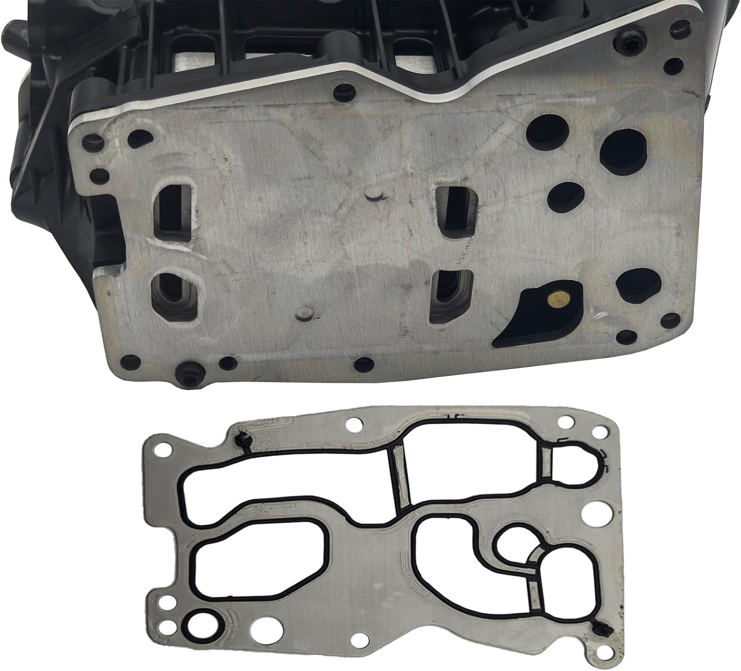 AMCC Engine Oil Cooler and Oil Filter Housing Compatible with BMW N47 N57 Series 1/2/3/4/5/6/7 X1 X3 X4 X5 X6 Mini R55 R56 R57 R58 R59 R60 R61 Replace： 11428507697