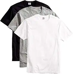 Kit com 3 Camisetas Masculina Básica Algodão Premium