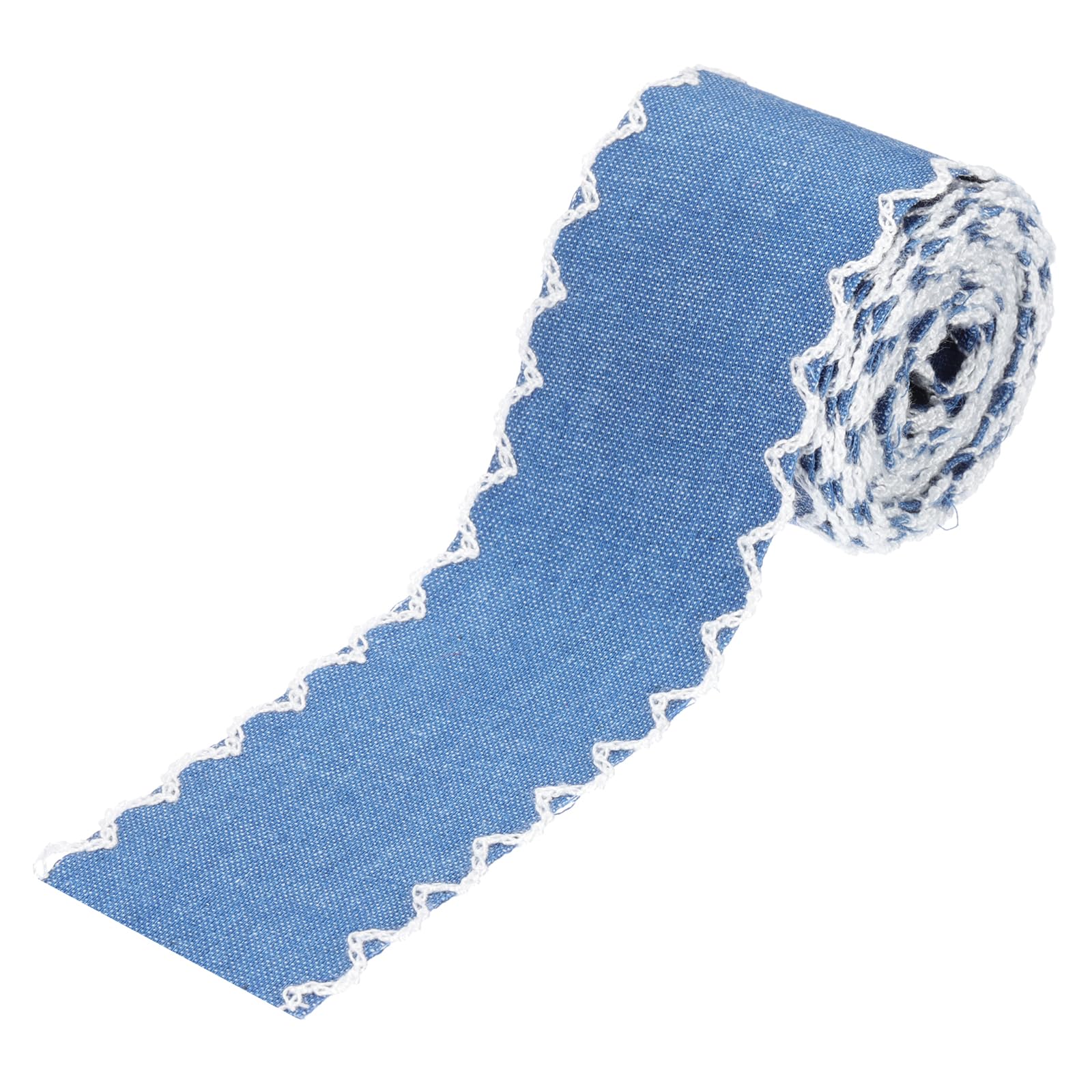 Ruban jean blanc pour fabrication de pinces à cheveux et nœuds