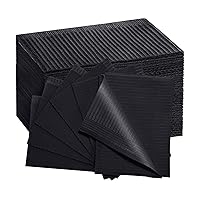 Vista 25 de Baberos dentales desechables rosados, 125 piezas, toalla Polyback de 3 capas, impermeables, baberos para pacientes, servilletas de dentista, hojas