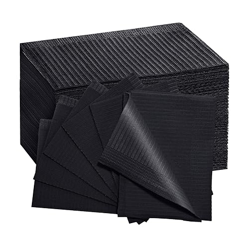 Miniatura 27 de Baberos Dentales para Pacientes Desechables Impermeables Baberos de Papel Dental 50 PCS, 13" x 18" - Hoja de Babero de Tatuaje de 3 Capas Servilleta