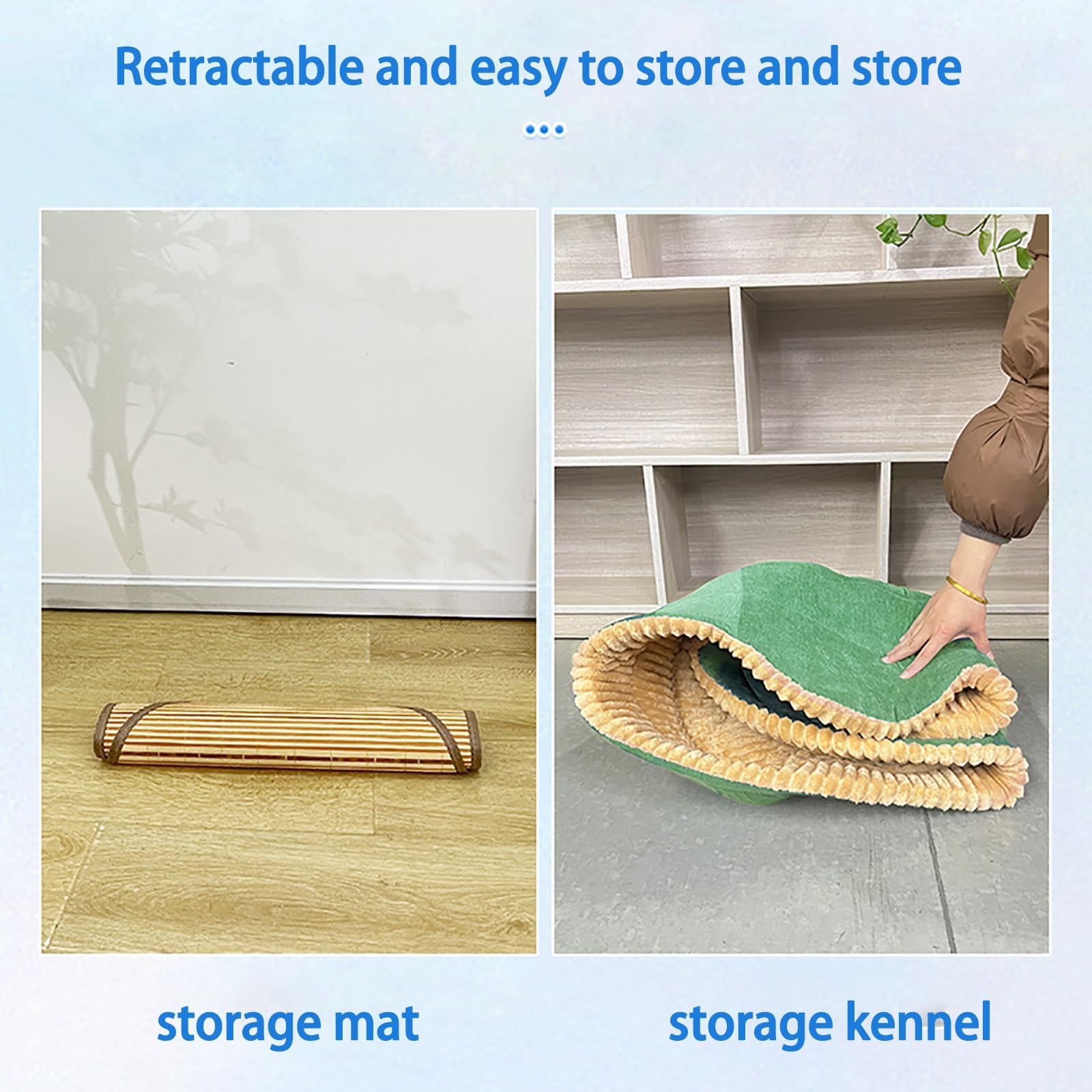 Tapis de lit pour chien, tapis pliable pour chien, tapis voyage chien, coussins rafraîchissants for chiens, quatre saisons, lit universel for petit chien, tapis for chien corgi amovible et lavable ( C