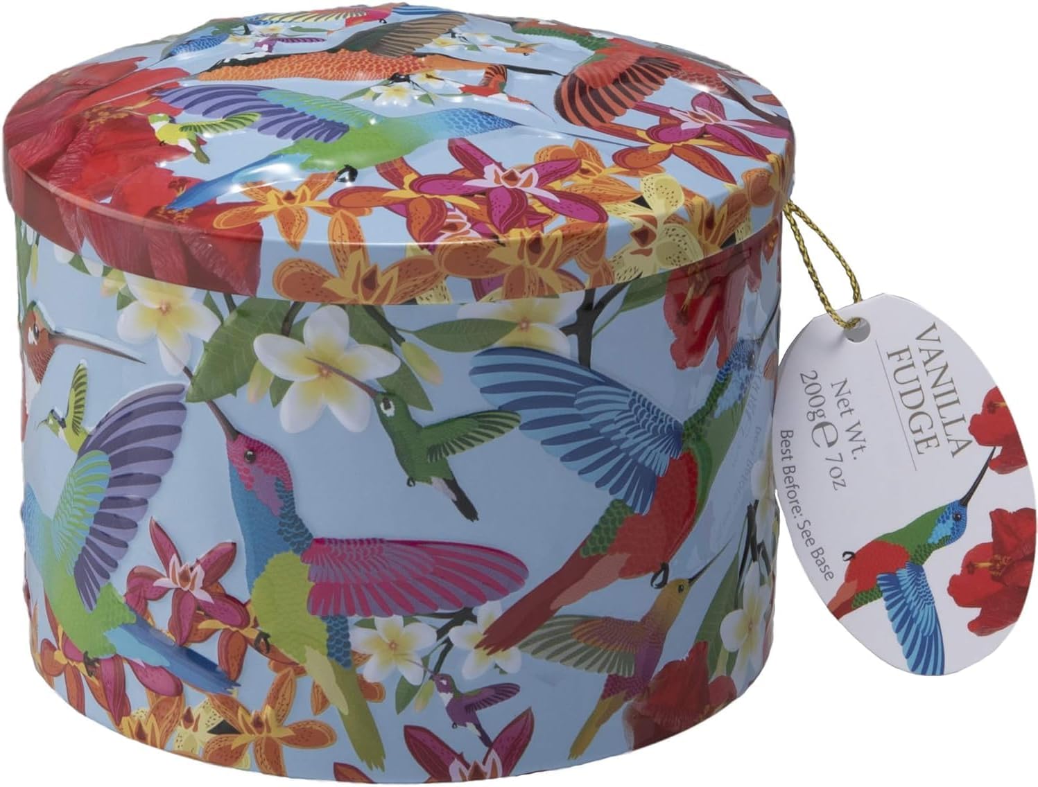 Gardiners of Scotland Vanilla Fudge, Hummingbird Design, 7oz Tin