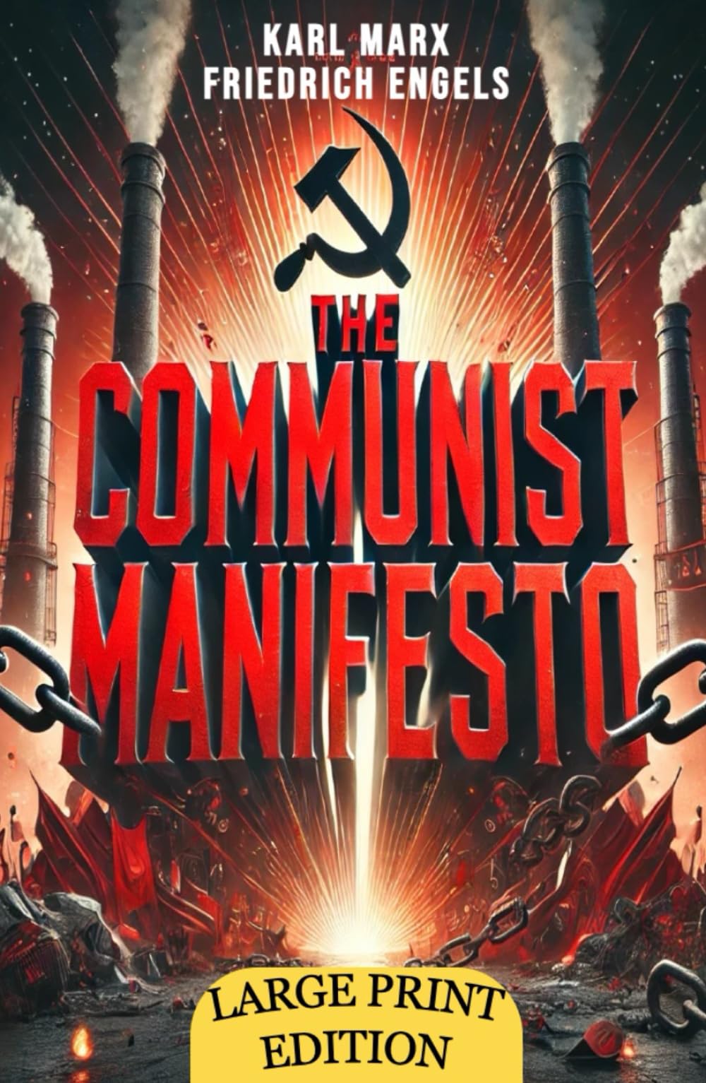 The Communist Manifesto (Large Print Edition): A Visionary Work on Class Struggle and the Dynamics of Capitalism and Revolution