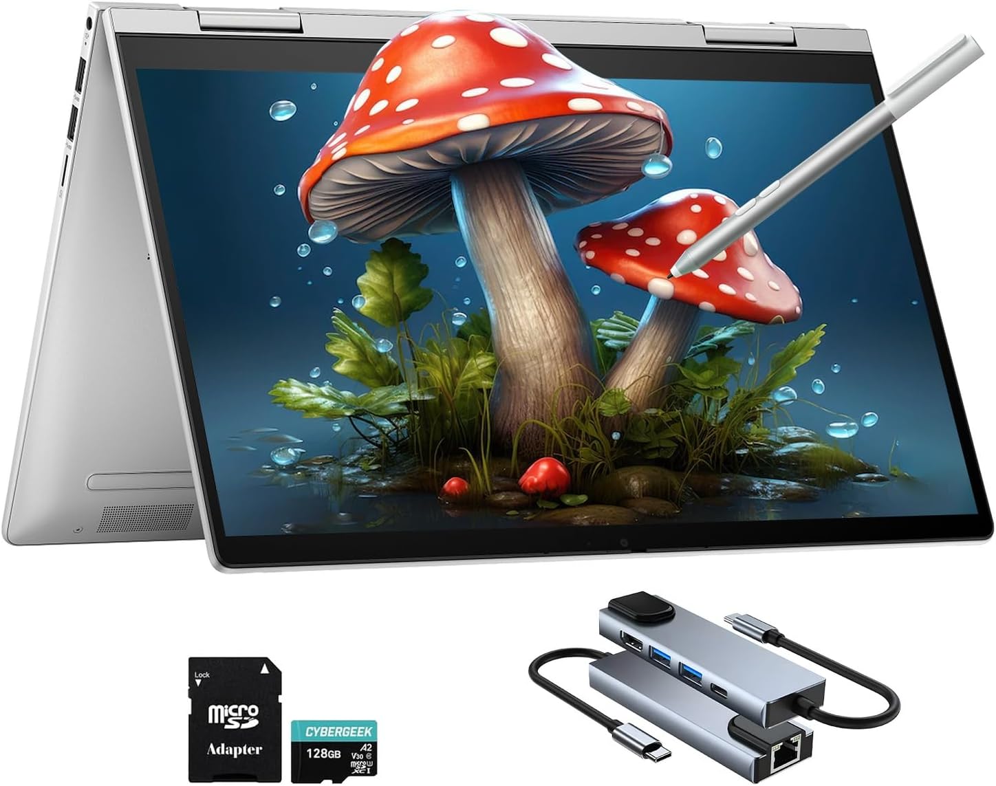 HP Envy x360 2-in-1 14" Touchscreen Laptop, Intel Core 5 120U Processor, 8GB RAM, 512GB SSD, 14" FHD IPS Display, Copilot AI, Fingerprint Reader, Backlit Keyboard, 5MP Privacy Camera, Win 11 Pro