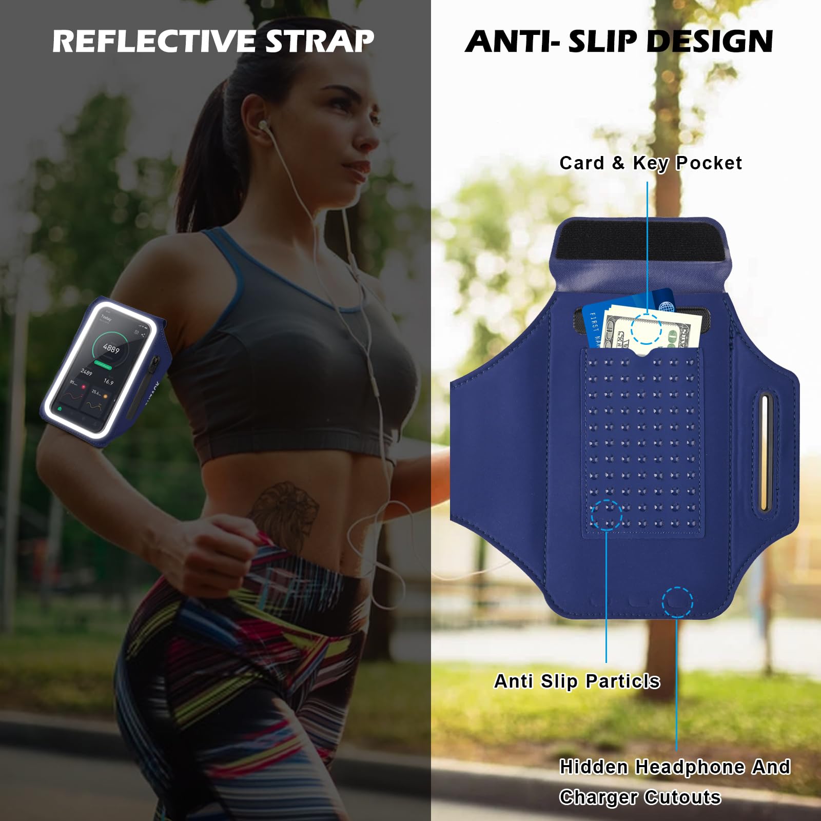 Fascia Da Braccio Per Cellulare | Sportiva Regolabile Fino A 6,9 Pollici - Foto 7