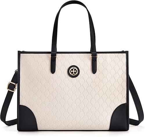 Missnine Bolsa de mano para computadora portátil para mujer, 15.6 pulgadas, bolsa de trabajo de piel sintética en relieve, maletín profesional, disponible en Yaxa Guatemala